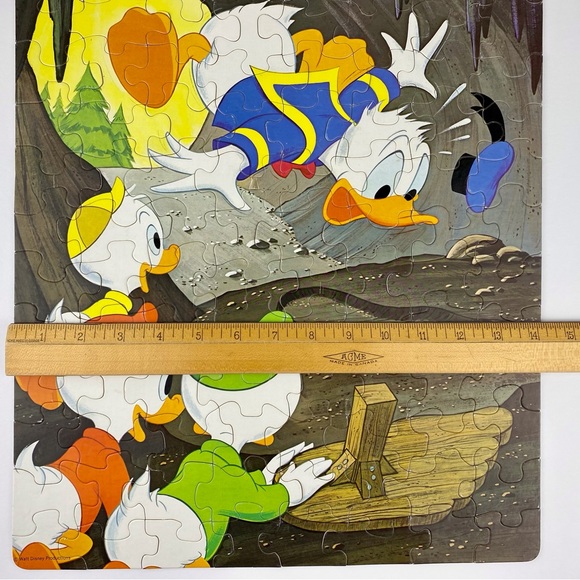 Donald Duck jigsaw puzzle, vintage Disney 1970s, 100 large piece, 14" x 18" - Picture 12 of 13